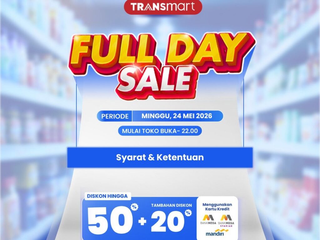 Transmart Gelar Full Day Sale dengan Diskon hingga Sembilan Juta Rupiah