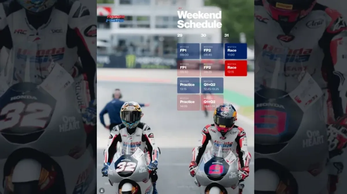 Veda Ega Pratama Tempati Peringkat Kelima Klasemen Moto3 2026