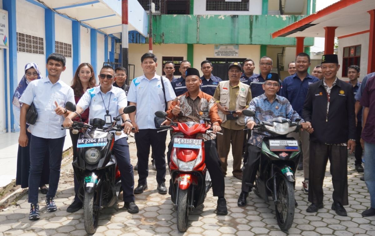 PLN Resmikan Workshop Konversi Motor Listrik di SMK Muhammadiyah 9 Medan