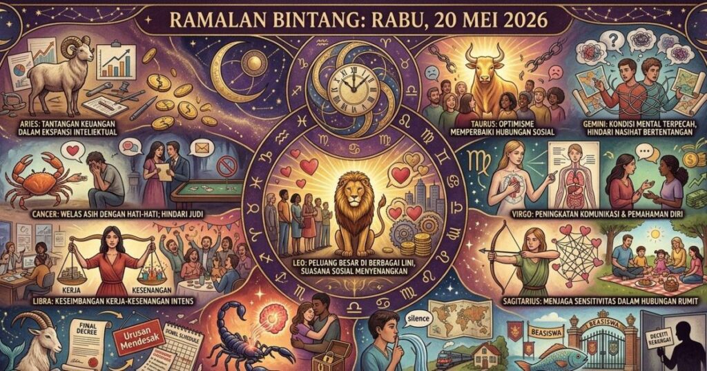 Ramalan Zodiak 25 Mei 2026 Cancer Leo dan Virgo Atur Strategi