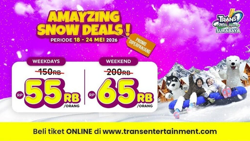 Trans Snow World Surabaya Tawarkan Promo Amayzing Deals