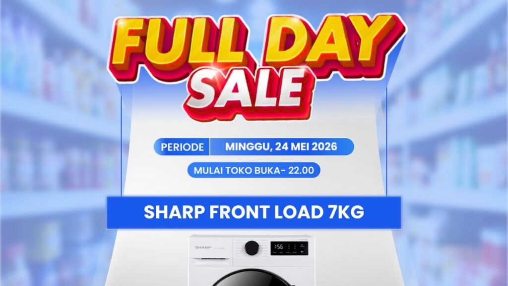 Promo Transmart Full Day Sale 24 Mei 2026 Diskon Mesin Cuci Sharp