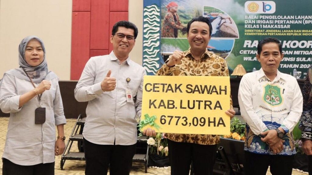 Pemkab Luwu Utara Terima Bantuan Cetak Sawah 6.773 Hektare