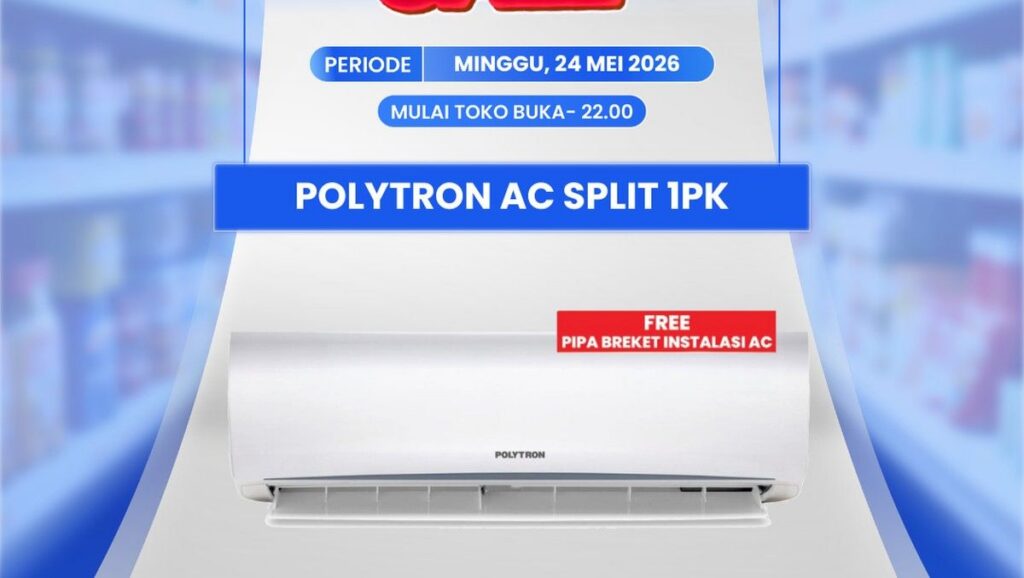 Transmart Gelar Full Day Sale Diskon AC Split Polytron 1 PK Hingga Jutaan Rupiah
