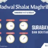 Kemenag Rilis Jadwal Maghrib Kota Surabaya 23 Mei 2026
