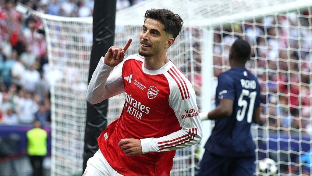 Kai Havertz Bawa Arsenal Ungguli PSG pada Babak Pertama