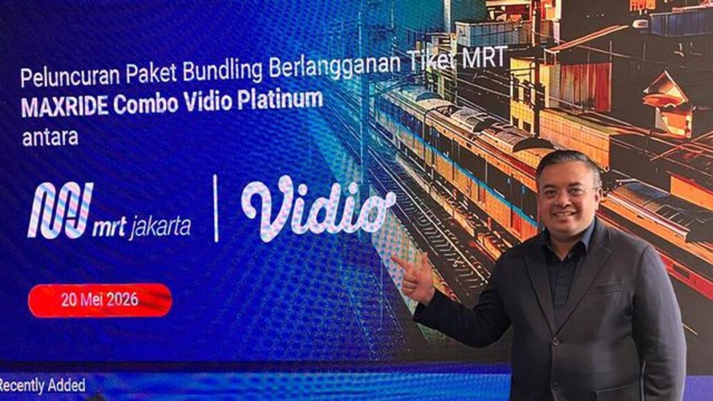 MRT Jakarta Meluncurkan Paket Berlangganan MAXRIDE Combo Vidio Platinum
