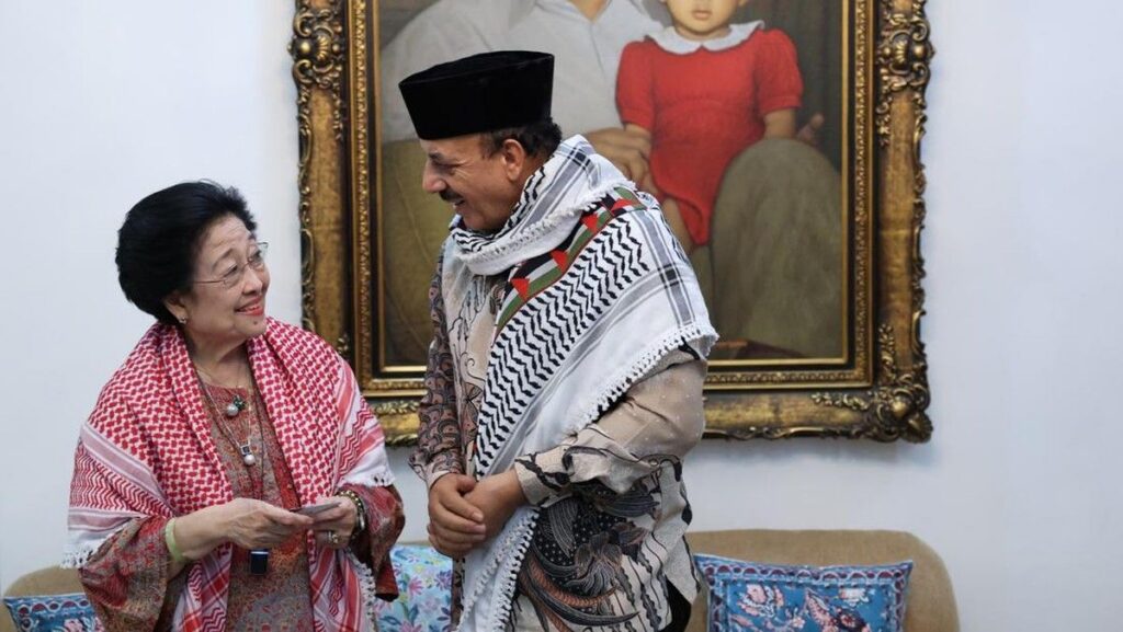 Megawati Soekarnoputri Terima Kunjungan Duta Besar Palestina di Menteng