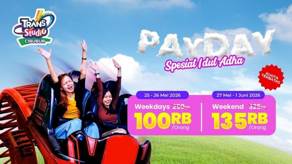 Trans Studio Cibubur Tawarkan Promo Payday Tiket Mulai Rp 97.500