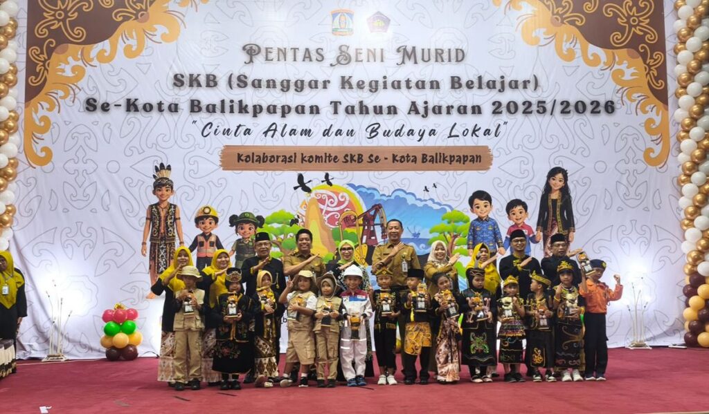 Ratusan Anak PAUD Ikuti Pentas Seni Budaya di Balikpapan
