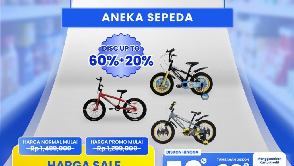 Transmart Gelar Full Day Sale dengan Diskon Sepeda Hingga 60 Persen