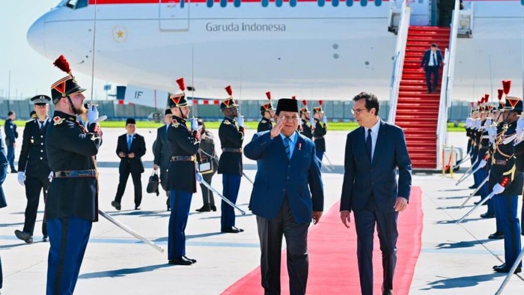 Presiden Prabowo Subianto Tiba di Prancis untuk Kunjungan Kenegaraan