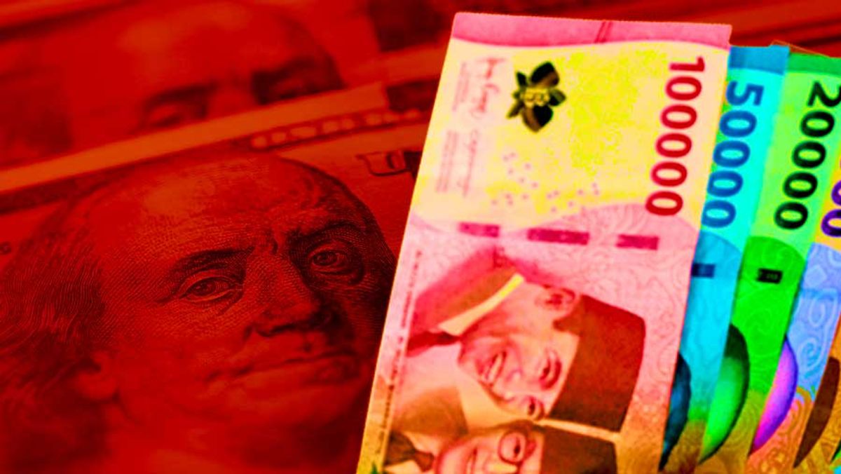 Rupiah Anjlok ke Rp17.710 per Dolar AS pada Selasa Pagi