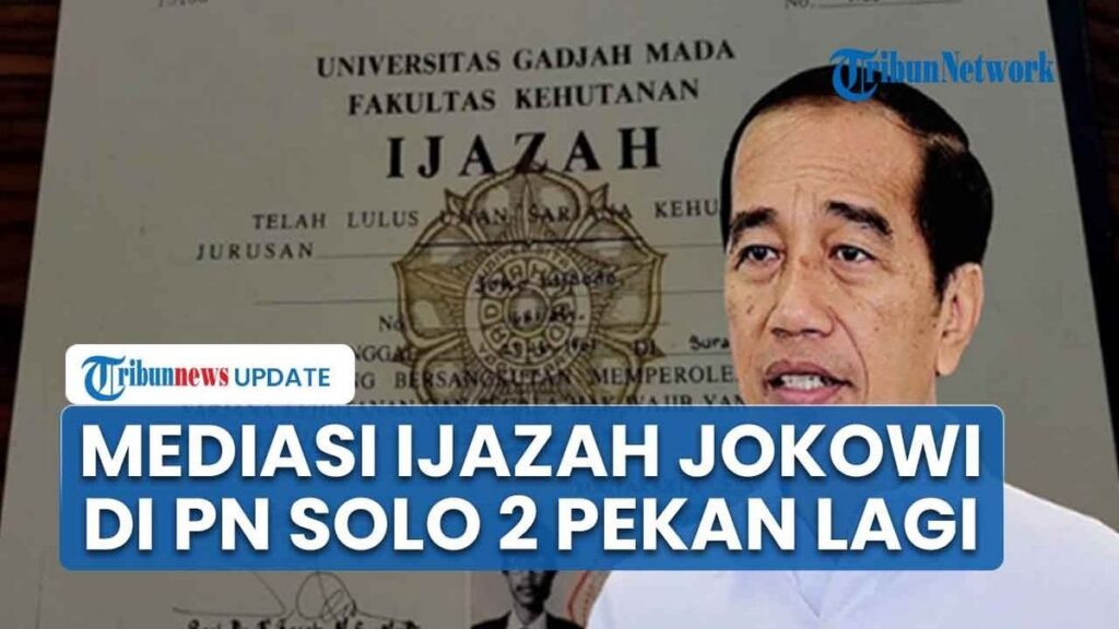 PN Solo Jadwalkan Mediasi Gugatan Ijazah Jokowi Dua Pekan Mendatang