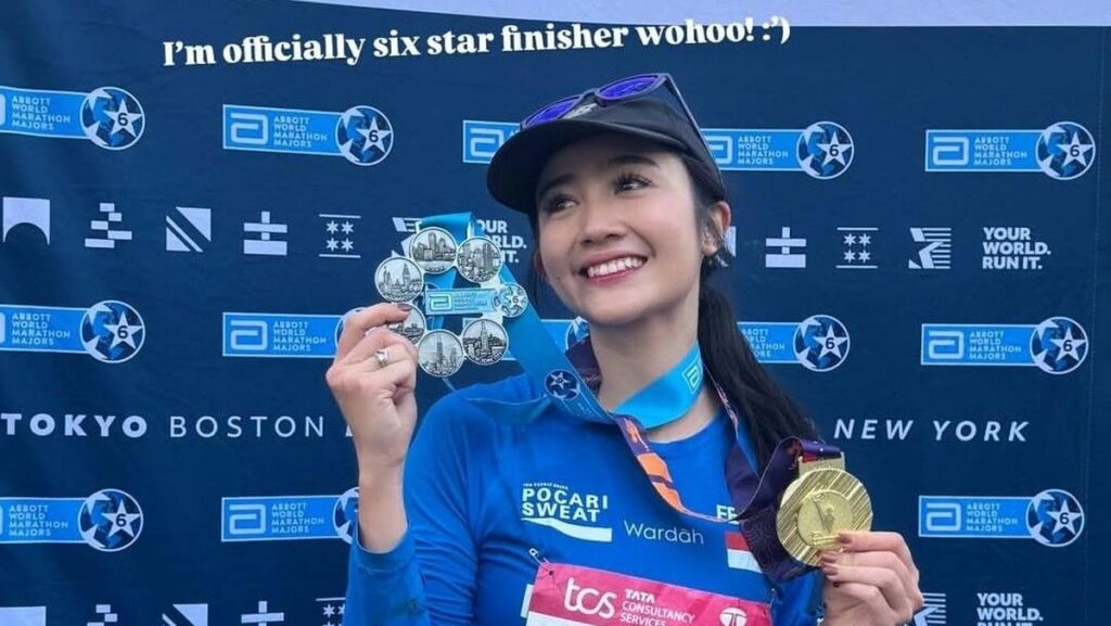 Febby Rastanty Raih Six Star Medal Usai Tuntaskan Enam Ajang Marathon