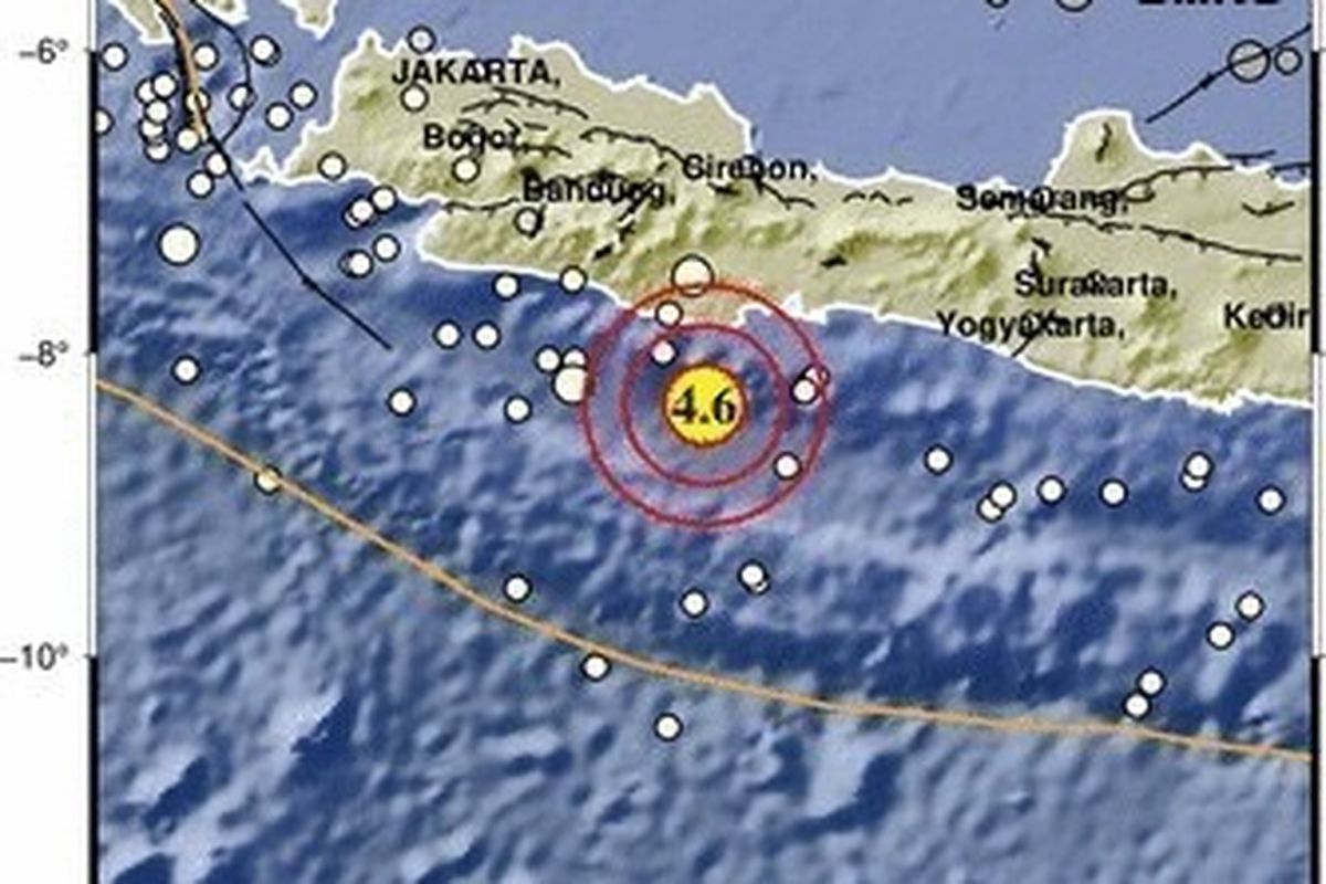 Gempa Magnitudo 4,6 Guncang Pangandaran