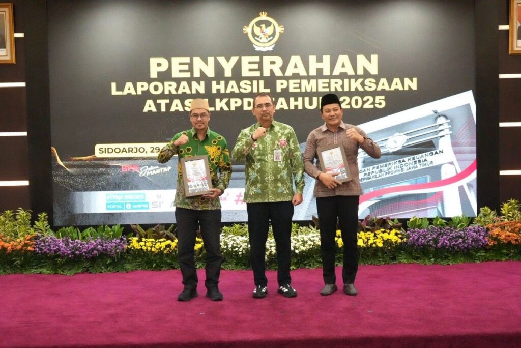 Pemkab Sidoarjo Raih Opini WTP 13 Kali Berturut-turut dari BPK Jatim