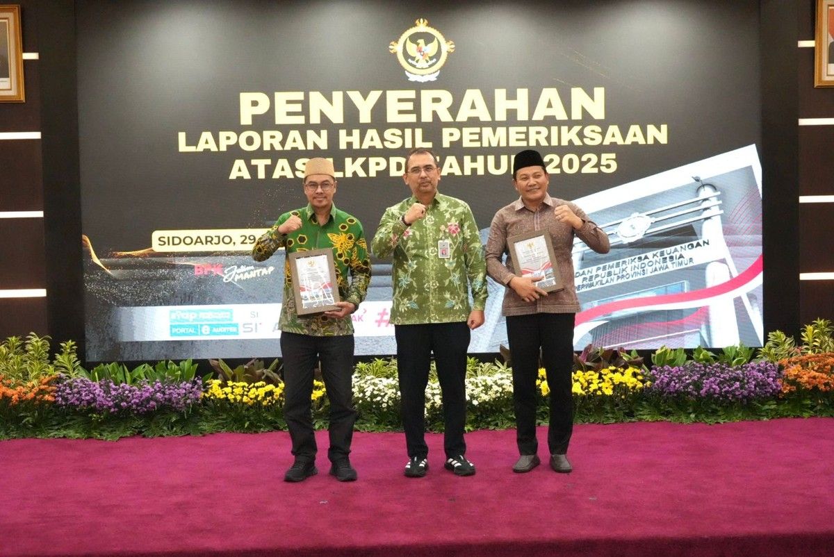 Pemkab Sidoarjo Raih Opini WTP 13 Kali Berturut-turut dari BPK Jatim