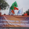 KSPI Gelar Demo Buruh Massal Tolak Aturan Outsourcing