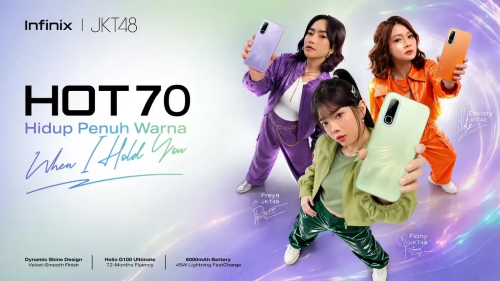 Infinix HOT 70 Resmi Meluncur di Indonesia Bawa Desain Unik
