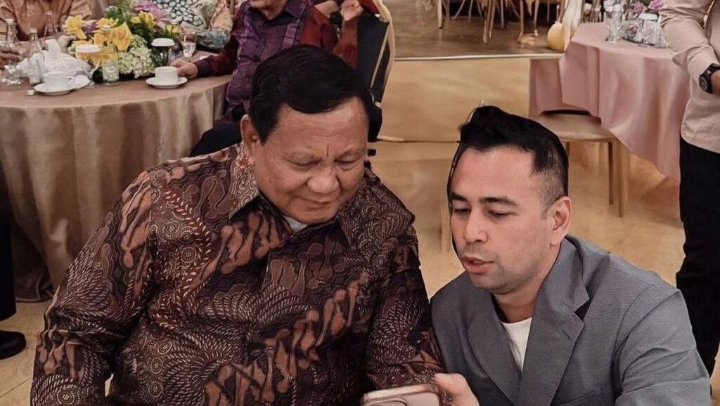 Raffi Ahmad Pamit Haji Kepada Presiden Prabowo di DPR RI