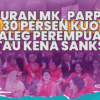 MK Tegaskan Parpol Gugur Jika Tak Penuhi Kuota Caleg Perempuan 30 Persen