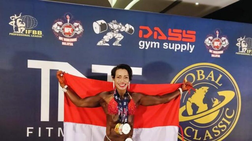 Polwan Polda Maluku Raih Tiga Medali Binaraga di Malaysia