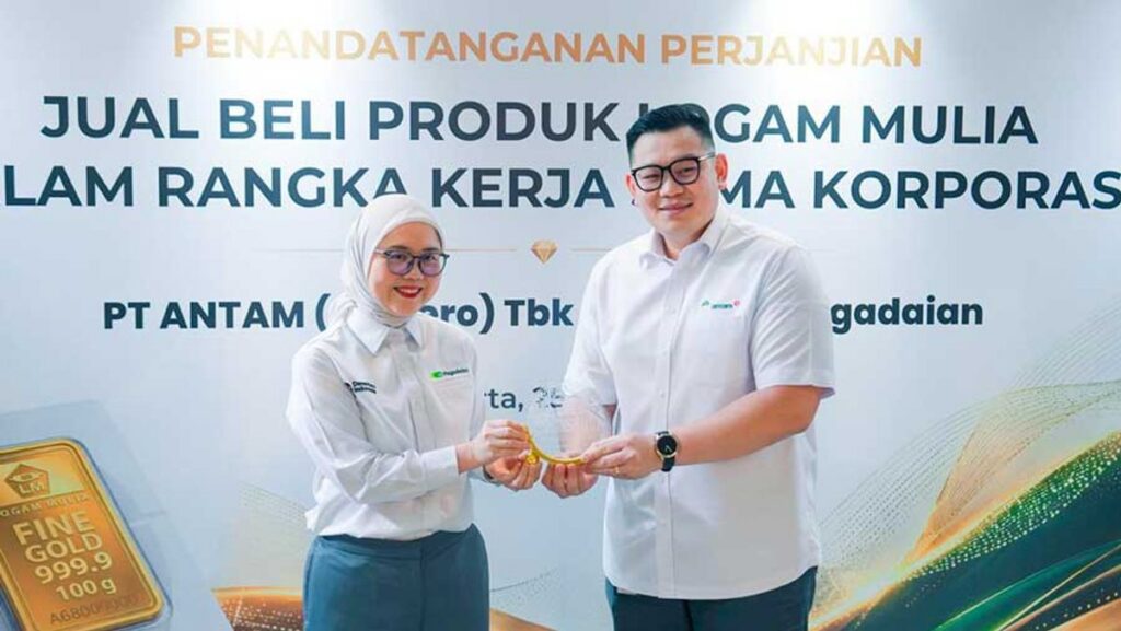 Pegadaian dan ANTAM Jalin Kerja Sama Perkuat Ekosistem Emas Nasional