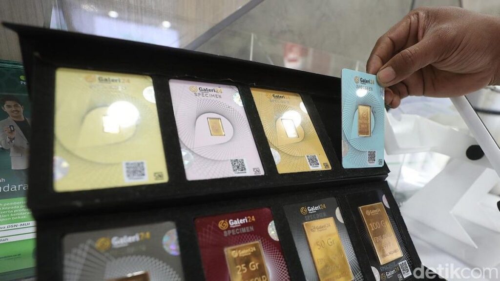 Harga Emas Antam Turun Menjadi Rp2.798.000 per Gram