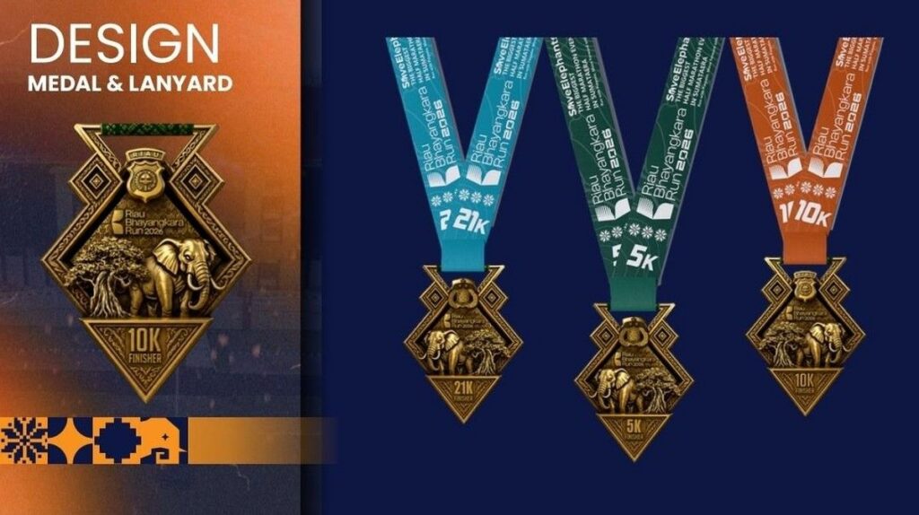 Polda Riau Rilis Medali Panah Riau Bhayangkara Run 2026