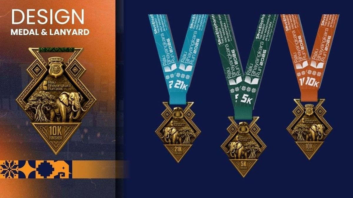 Polda Riau Rilis Medali Panah Riau Bhayangkara Run 2026