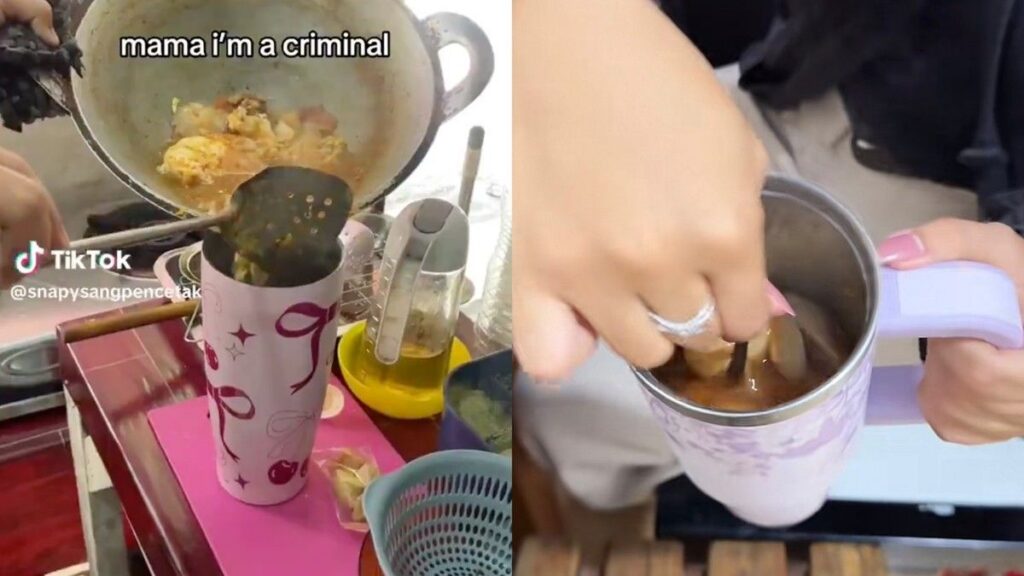 Warga Indonesia Ubah Fungsi Tumbler Jadi Wadah Seblak hingga Bakso