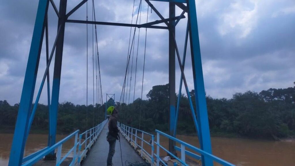 Polda Riau Rampungkan Pembangunan 110 Jembatan Merah Putih Presisi
