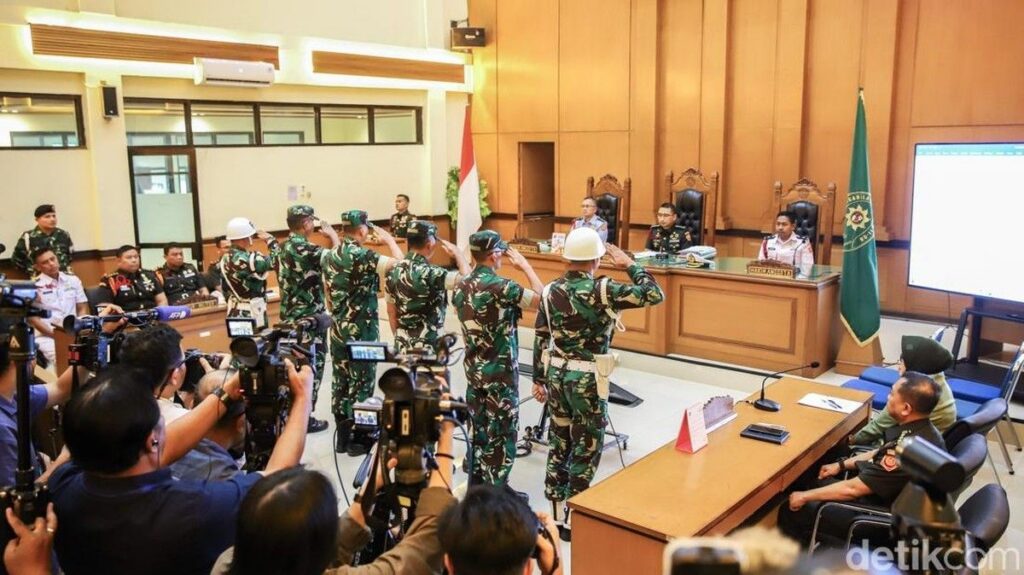 Pengadilan Militer Vonis Empat Anggota TNI Terkait Penyiraman Air Keras