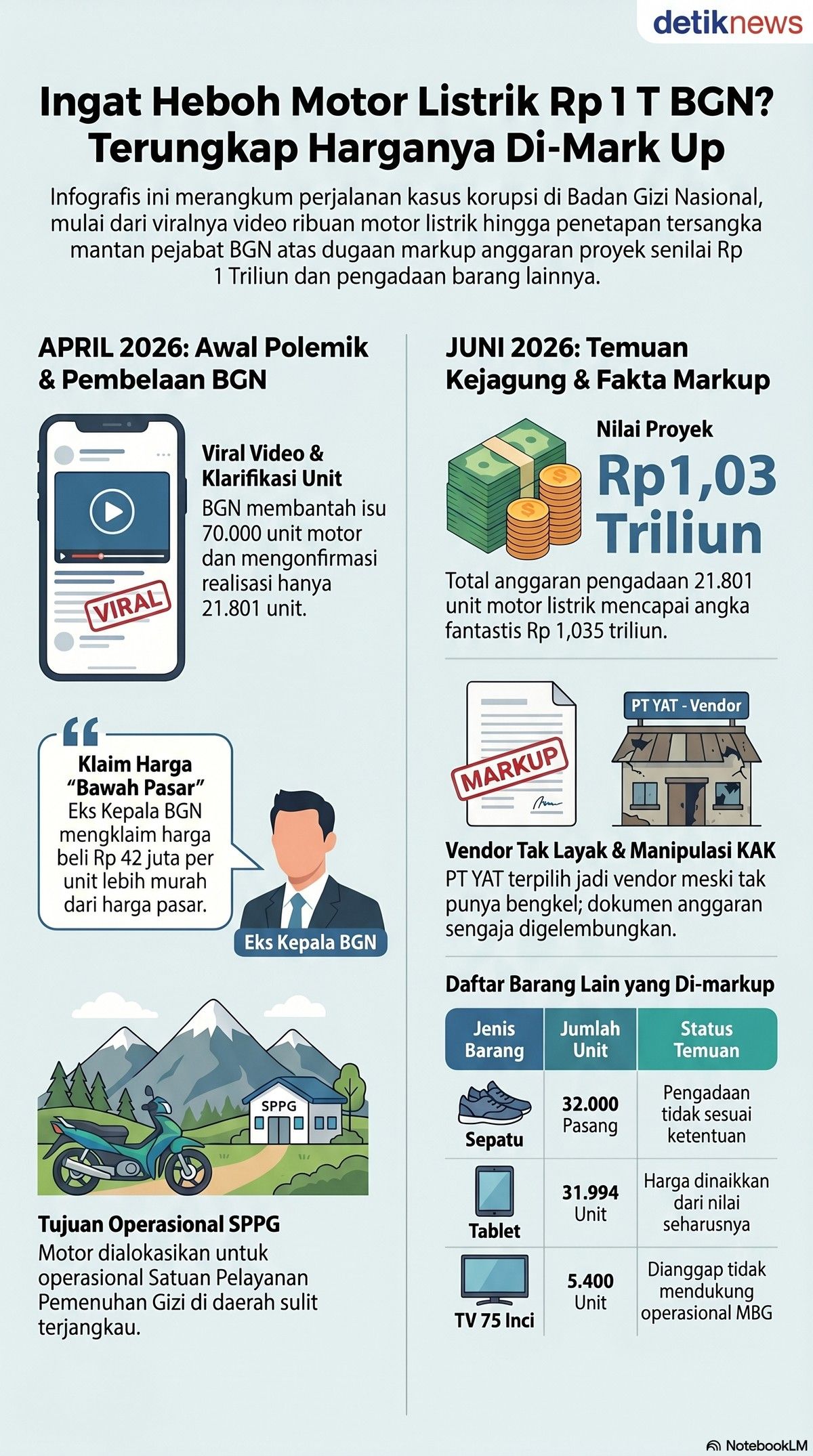 Kejaksaan Agung Tahan Tiga Eks Pejabat Badan Gizi Nasional