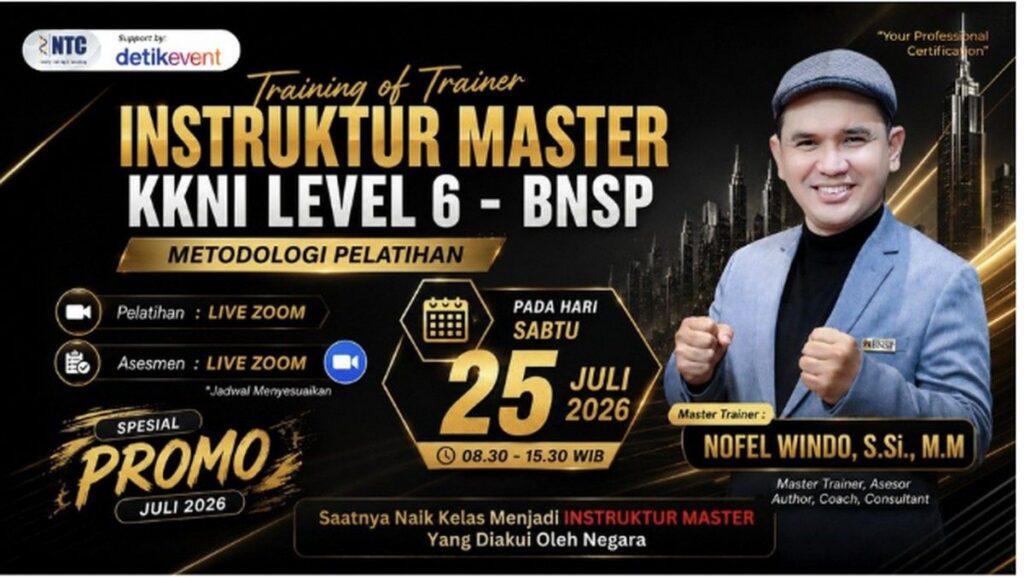 Sertifikasi BNSP Tingkatkan Kredibilitas Trainer Profesional