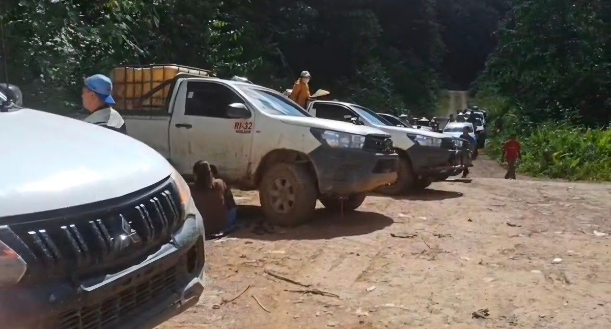Jalan Rusak di Apokayan Malinau Hambat Rombongan Kontingen GKII