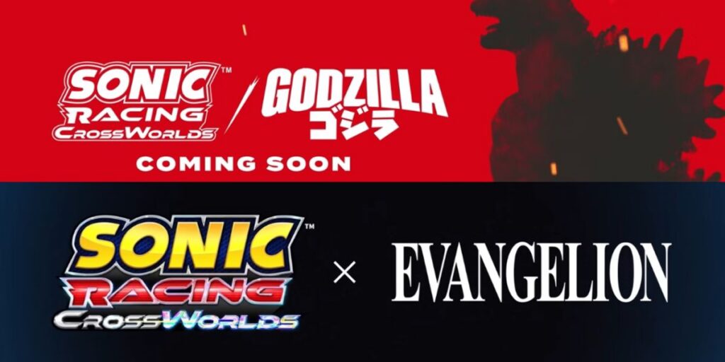 SEGA Hadirkan Kolaborasi Godzilla dan Evangelion di Sonic Racing CrossWorlds