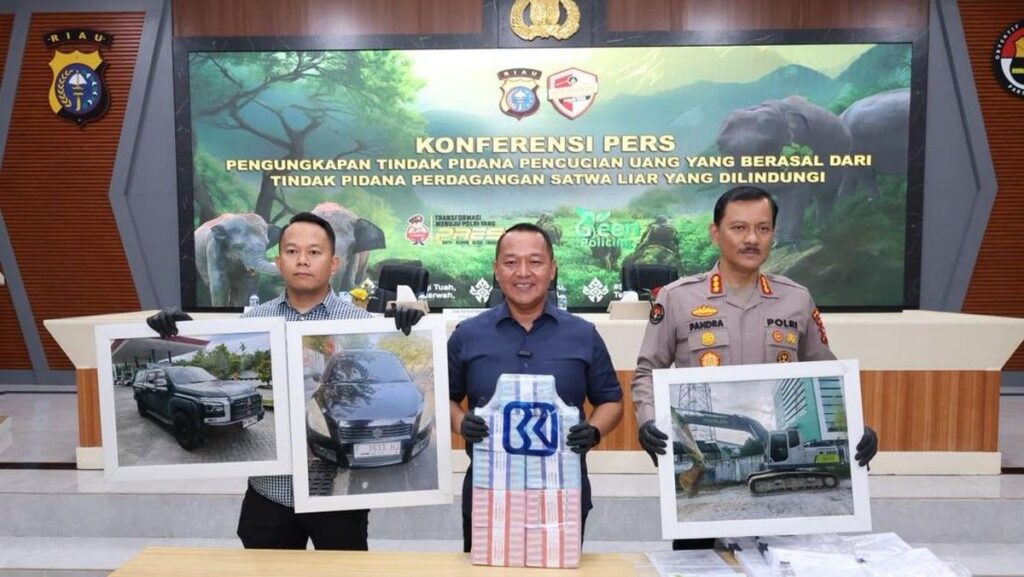 Polda Riau Tetapkan Dua Tersangka Pencucian Uang Satwa Liar