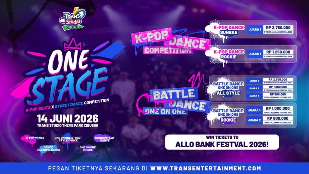 Trans Studio Cibubur Gelar Kompetisi Tari One Stage Juni Ini