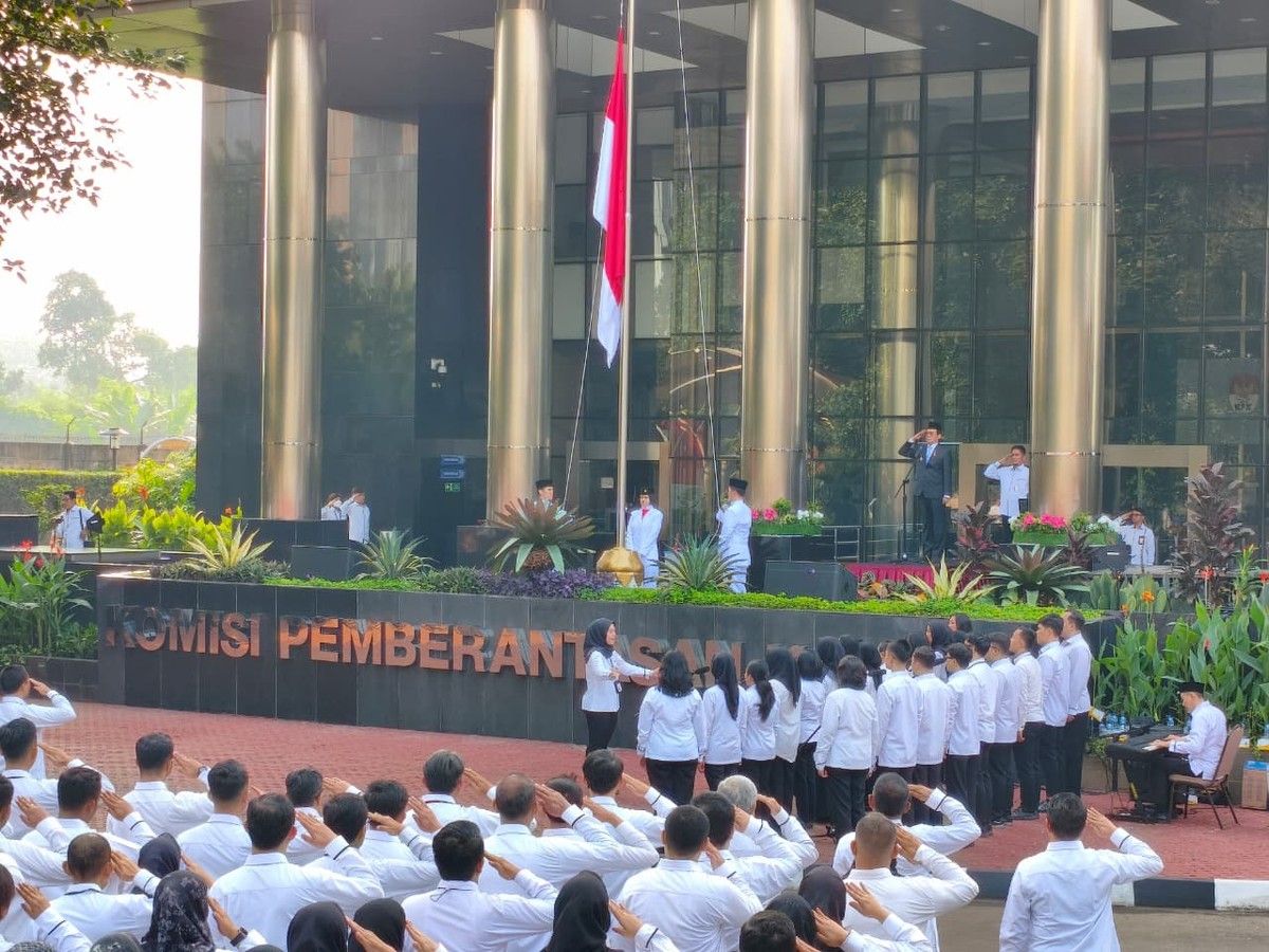 KPK Gelar Upacara Hari Lahir Pancasila di Gedung Merah Putih