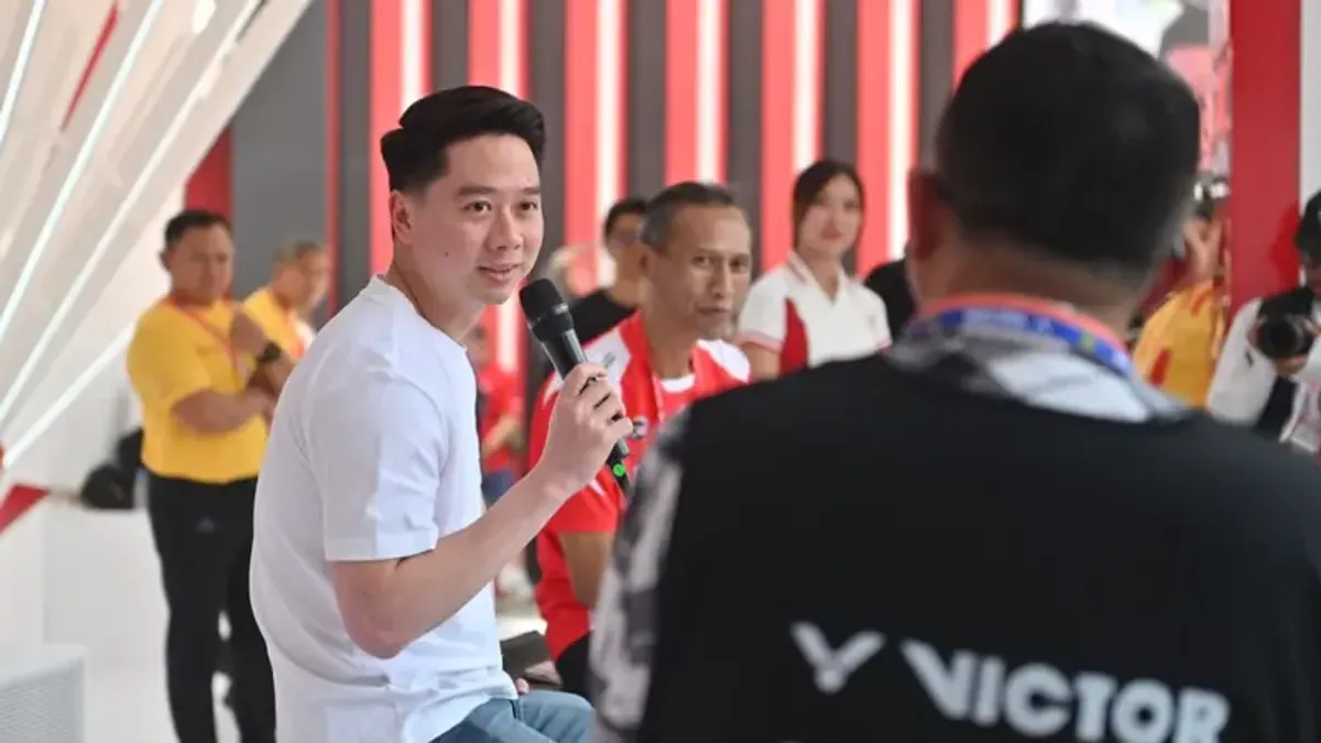 Kevin Sanjaya Sukamuljo Hadiri Meet and Greet Polytron Indonesia Open 2026