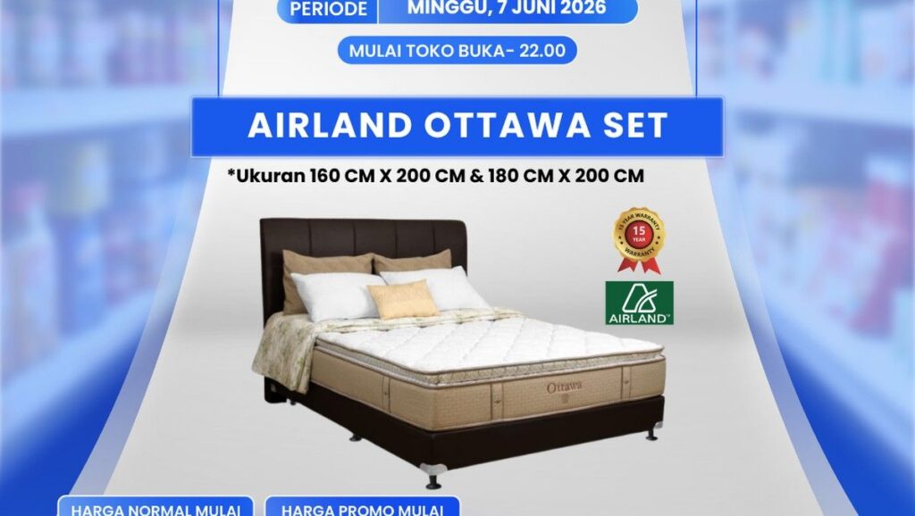 Transmart Full Day Sale Beri Diskon Jumbo Tempat Tidur Airland Ottawa