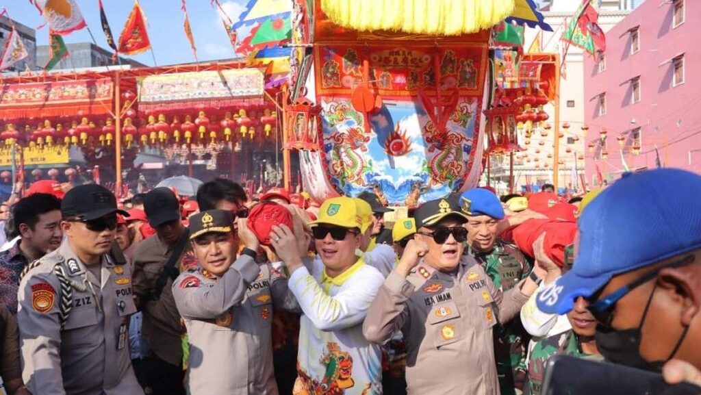 Polres Rokan Hilir Siapkan Pengamanan Tradisi Bakar Tongkang 2026