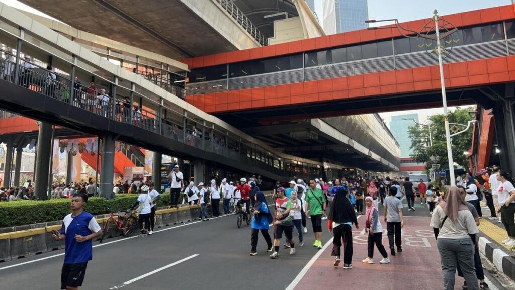 Pemprov DKI Jakarta Gelar Atraksi Budaya Betawi di CFD Rasuna Said