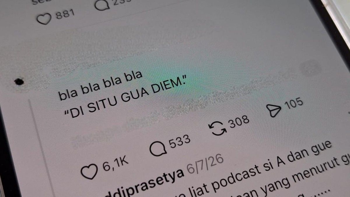 Gemini Ungkap Alasan Sering Gunakan Frasa Di Situ Gue Diem