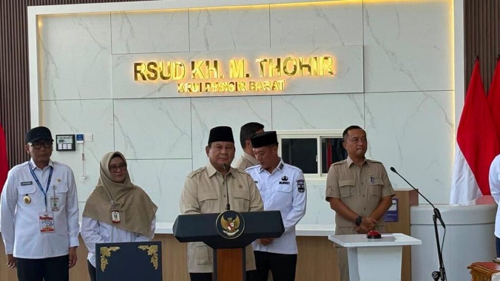 Prabowo Subianto Meresmikan RSUD KH Muhammad Thohir Krui di Lampung