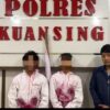 Polres Kuansing Amankan Dua Pemuda Berkostum Pocong Demi Konten