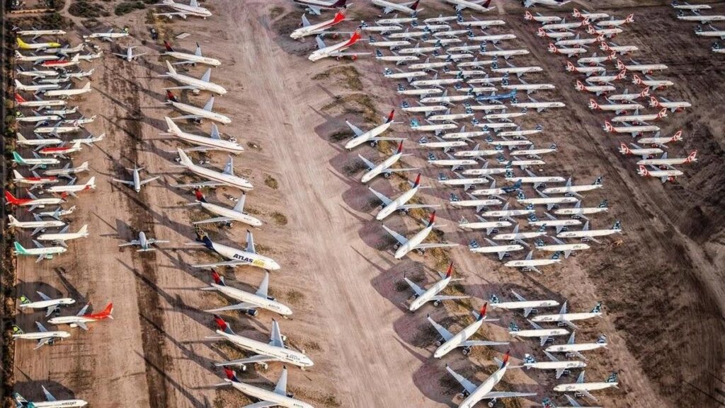 Melihat Pinal Air Park Tempat Ribuan Pesawat Pensiun Menumpuk