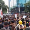 Aparat Blokade Massa BEM UI Menuju Bundaran HI